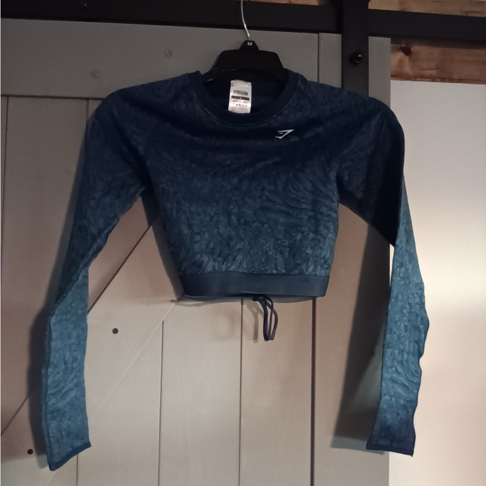 Gymshark Women's Blue Long Sleeve Top